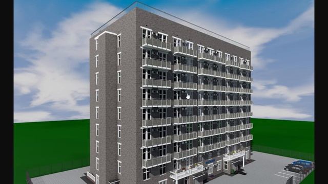 Девятиэтажная сейсмостойкая гостиница 2-4 звезды на 152 номера (Часть 2) смотреть онлайн