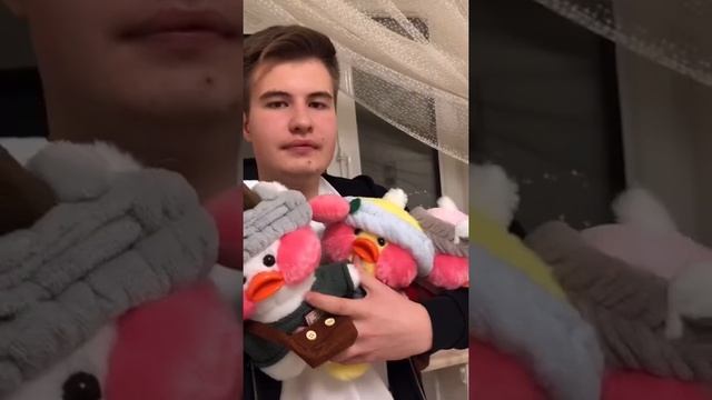 Мягкая игрушка утка лалафанфан / lalafanfan duck, плюшевая уточка-кукла в очках лала фанфан смотреть онлайн
