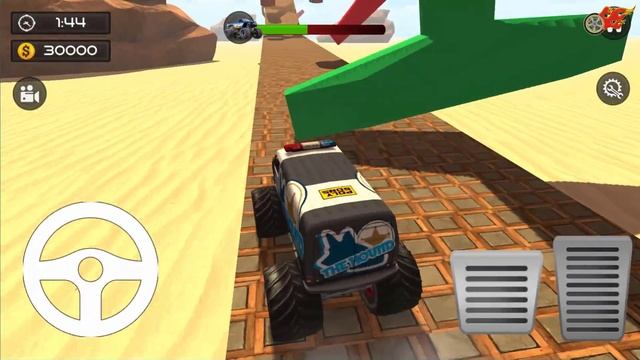 Crazy Monster Truck Stunts 3D - Stunt Racing Game | Android Gameplay смотреть онлайн