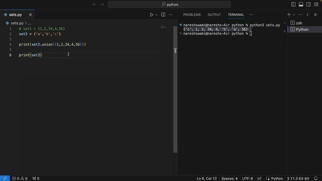 Join two sets in python in hindi | Naresh Swami смотреть онлайн