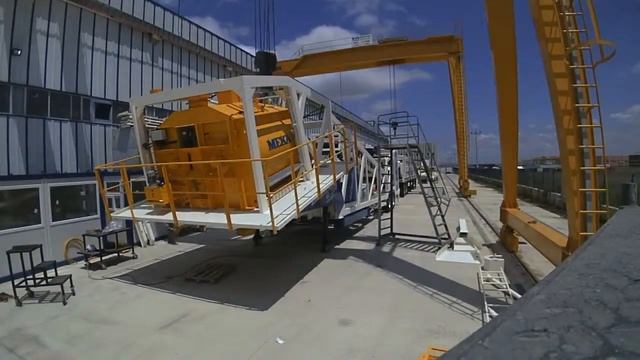 Контрольная сборка бетонного завода МЕКА MEKAMIX 120 BM на фабрике перед отправкой Заказчику смотреть онлайн