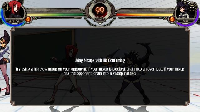 Skullgirls Tutorial Ch 2 Lesson 4: Mix Up Offense смотреть онлайн