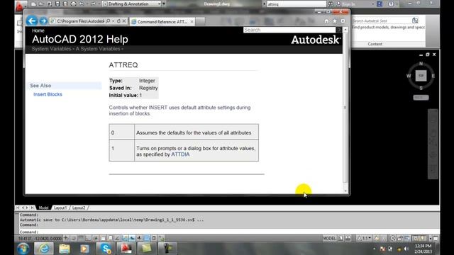 AutoCAD II 25-10 Attribute Prompt Suppression смотреть онлайн