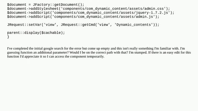 Joomla: Suggestions for temporary fix with controller.php ($cachable = false, $urlparams = ) смотреть онлайн
