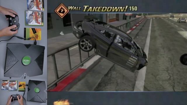 Unboxing & Gameplay BURNOUT 3 Takedown Xbox Classic Original Graphics смотреть онлайн