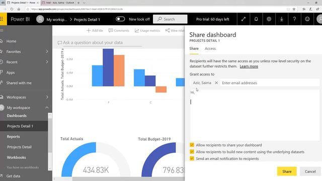 How to share Power BI dashboard online with audience: Urdu/ Hindi смотреть онлайн