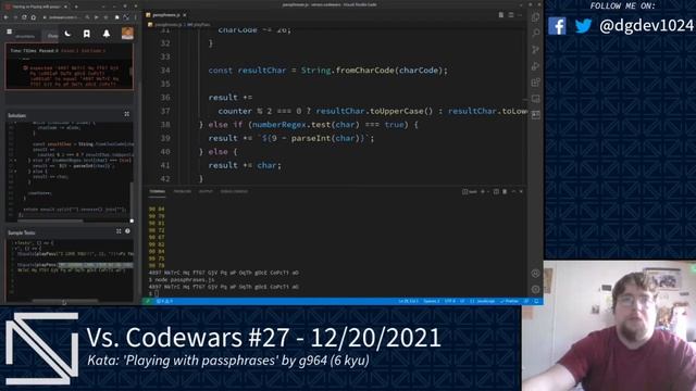 Vs. Codewars #27 - Passphrases, Multiplication Tables, Pyramid Arrays, A10n, and Pagination смотреть онлайн