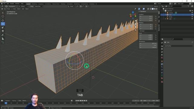 14 – Array, Simple Deform, Mirror. смотреть онлайн