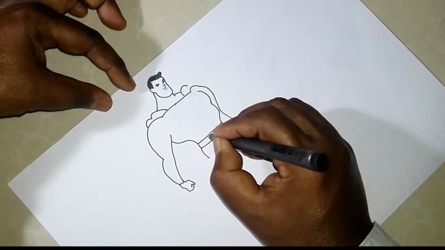 How to draw a Superhero - Cartoon | Easy Superheroes to draw step by step смотреть онлайн