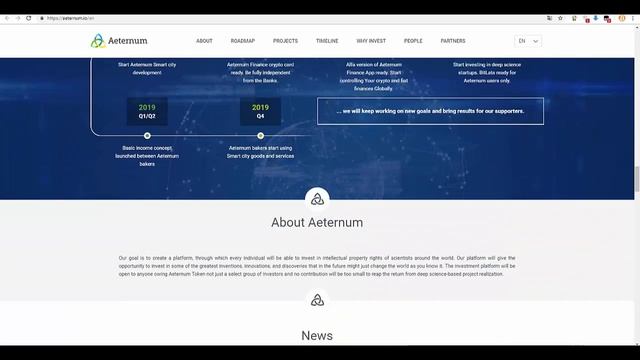[ICO] Aeternum - Science And Intellectual Property Driven ICO?