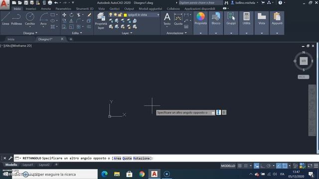 Autocad 10: (DISEGNA) RETTANGOLO смотреть онлайн