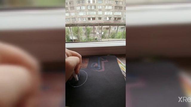 Часть 1 как нарисовать на чёрном бумаге с белой ручкой Logo соц. сетях? смотреть онлайн