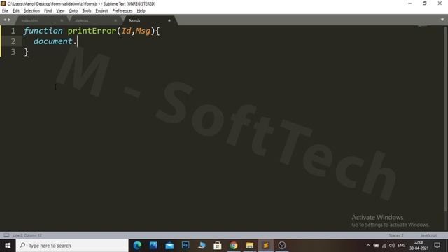 JavaScript Client-side from Validation | Complete Form validation in JavaScript | Registration For смотреть онлайн