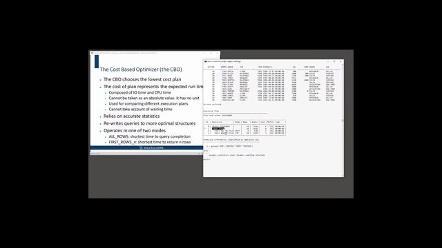 SQL Tuning for Beginners 6 Oracle Cost Based Optimizer Concepts смотреть онлайн