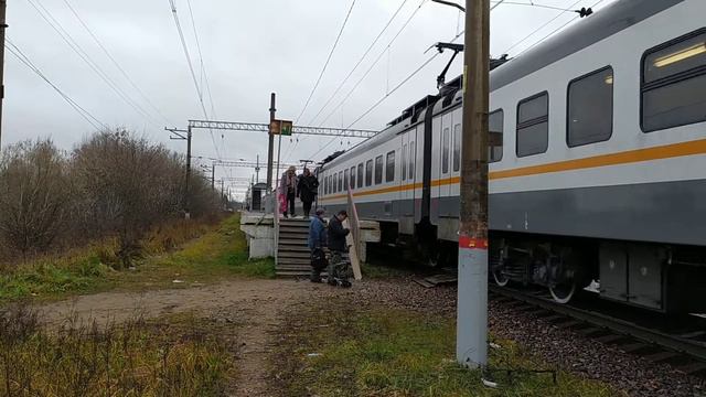 Электропоезд ЭП2Д-0138 ЦППК платформа Орудьево 28.10.2021