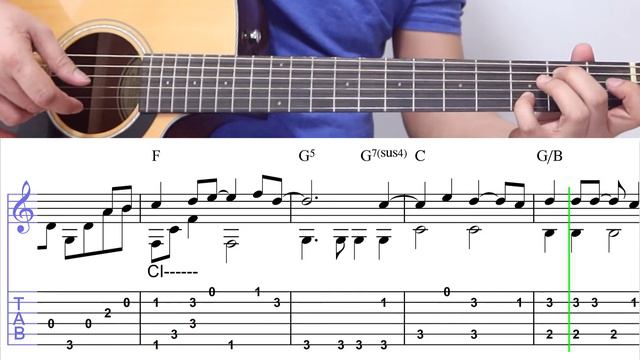 Who Am I - Casting Crowns | Fingerstyle Guitar Tutorial With Tabs On Screen