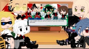 Pro heroes + Lov react to Yea…perfect//Shigdeku siblings au//depressed Deku au