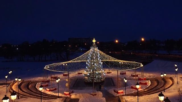 Новогоднее оформление г. Коломна 2023 смотреть онлайн