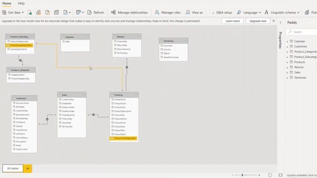 Model Data in Power BI Create Relationships in Table смотреть онлайн