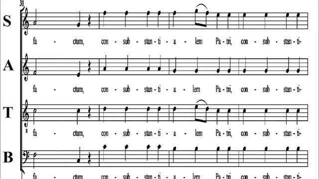 Mozart - KV66 - 3 Credo Part 1 of 4 - Dominicus Mass - Bass смотреть онлайн
