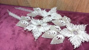 Колье из бисера СВАДЕБНЫЕ ЦВЕТЫ. Часть 3