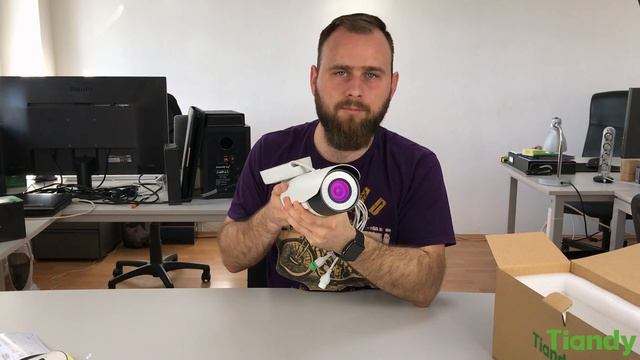 Tiandy | TC-NC9101S3E-4MP-I5 4Mpx bullet IP kamera moto zoom | unboxing смотреть онлайн
