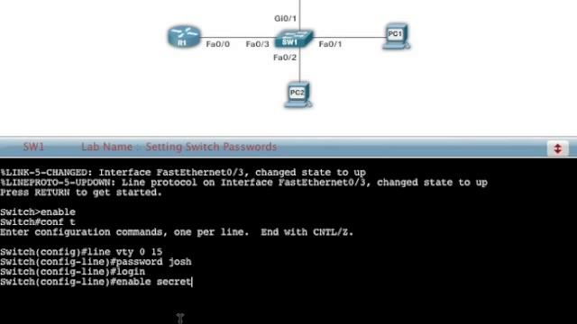 Setting The Switch Password смотреть онлайн