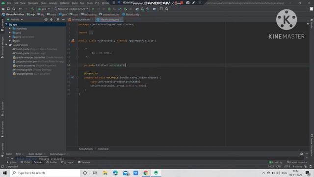 Meters to Inches converter in |android studio| in |Java| смотреть онлайн