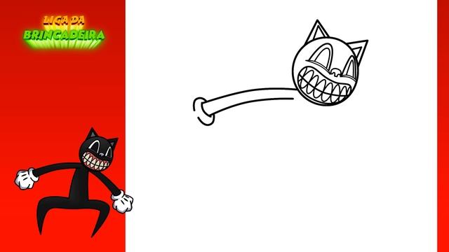Como DESENHAR CARTOON CAT - Como DIBUJAR CARTOON CAT - How To DRAW CARTOON CAT - FRIDAY NIGHT FUNKI