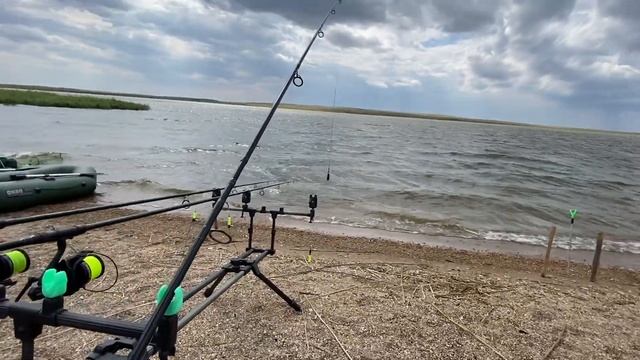 /Carp Fishing/Зеркальный карп порвал подсак/Двухсуточная ссесия/Рыбалка в Казахстане/Часть 2/ смотреть онлайн