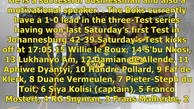 Andre Venter gives Springbok shirt - South Afica News смотреть онлайн
