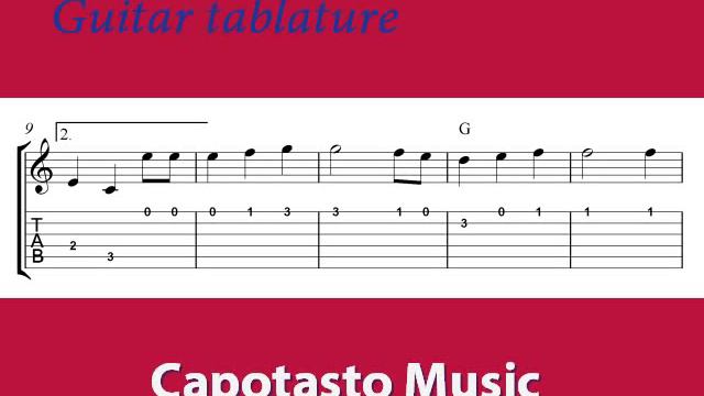 THE STAR-SPANGLED BANNER - Easy GUITAR tabs | Tab sheet music beginners смотреть онлайн