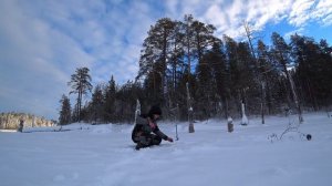 Рыбалка в КАРЕЛИИ на СЕГОЗЕРЕ зимой!!! ЗИМНЯЯ ФОРЕЛЬ!!!
