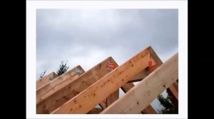 Стропильная система двускатной крыши