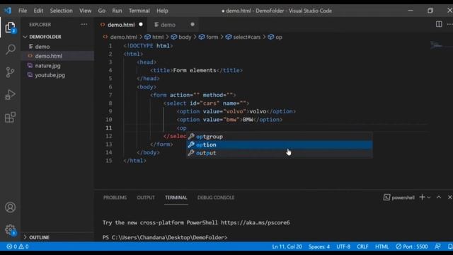HTML Forms - Drop-down list | Select and option tags - Tutorial -07 смотреть онлайн