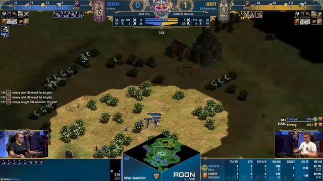 $200k Redbull Wololo Legacy -THEVIPER vs LIEREYY- DAY III - QUARTERS - #ageofempires2 смотреть онлайн