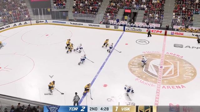 NHL 23 league Quarter Finals Toronto maple Leafs VS Vegas Golden Knights смотреть онлайн