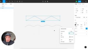 Как сделать изогнутую линию в фигме: пунктирные, волнистые, точками
