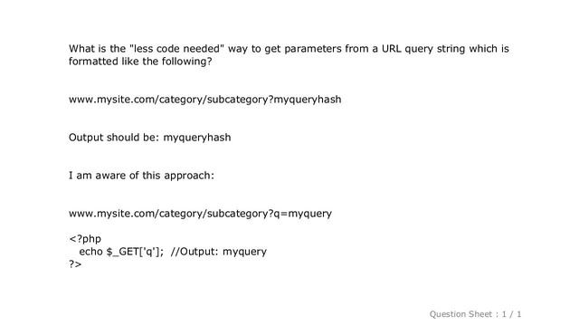 PHP : Get URL query string parameters смотреть онлайн