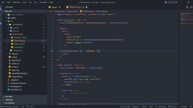 12-React Hooks useEffect() cleanup смотреть онлайн