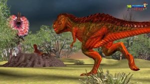 Angry Gorilla 3D Vs Dinosaur Fighting Animation Short Film | Cartoon Animals Funny Short Movie