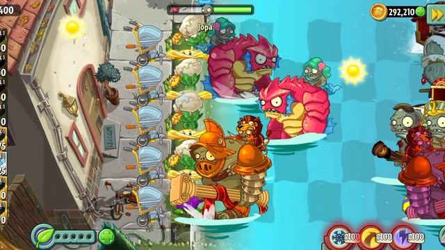 Plants vs. Zombies 2: Custom-made level – Caulipower, Shine Vine & Hurrikale vs. Gargantuars! смотреть онлайн