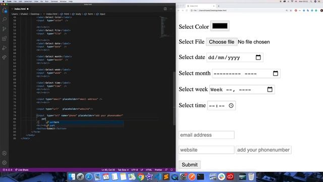 23-HTML Form (autocomplete-autofocus-novalidate- tel -pattern- action - method) смотреть онлайн