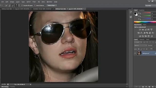 Google Doolde Tutorial 10 How to change skin colour on Photoshop смотреть онлайн
