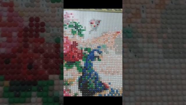 Алмазные павлины. Алмазная вышивка. Результат. смотреть онлайн