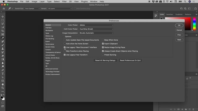 Use Old Style New Document Dialog Box in Photoshop смотреть онлайн
