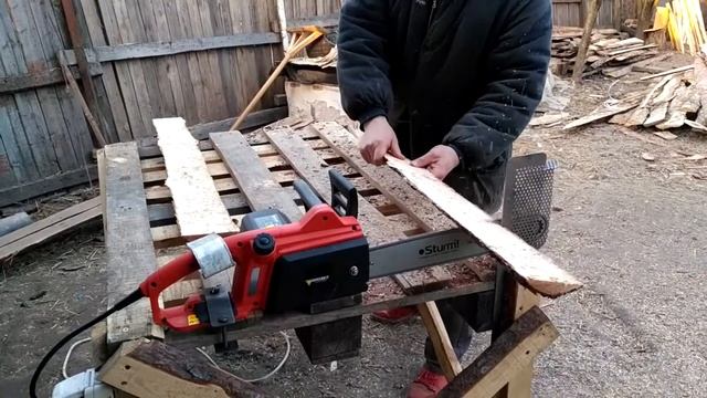 Пилим дрова электропилой. смотреть онлайн