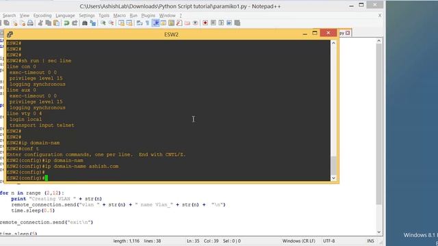 Python for Network automation with GNS3(Part-15)- Using Paramiko with loops смотреть онлайн