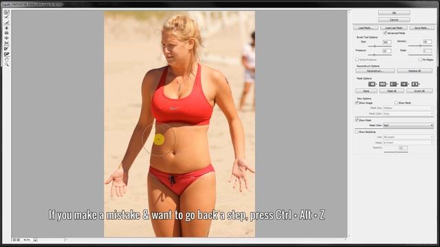 Lose Weight & Transform Body in Photoshop Tutorial - Liquify Tool смотреть онлайн