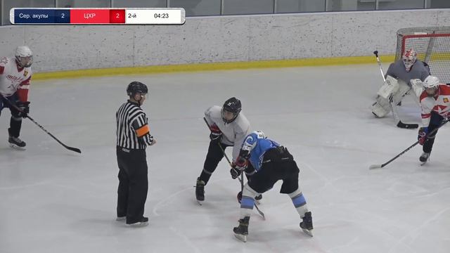 Противостояние ХК "Серебряные акулы" - ХК "ЦХР шаг вперёд" 05.01.19 12:45 (Кулагин) смотреть онлайн
